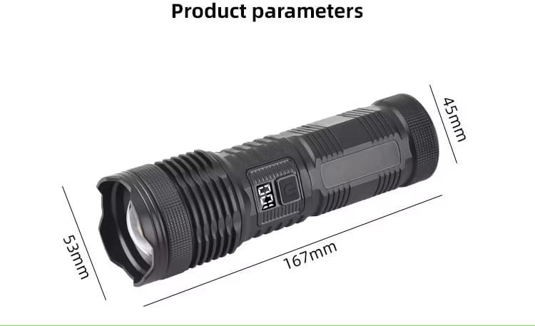 Most Powerful P50 FlashLight Flash light 5 Modes Usb Zoom Led Torch Built-in 18650 Battery Camping, Fishing View Gallery - Pakistan