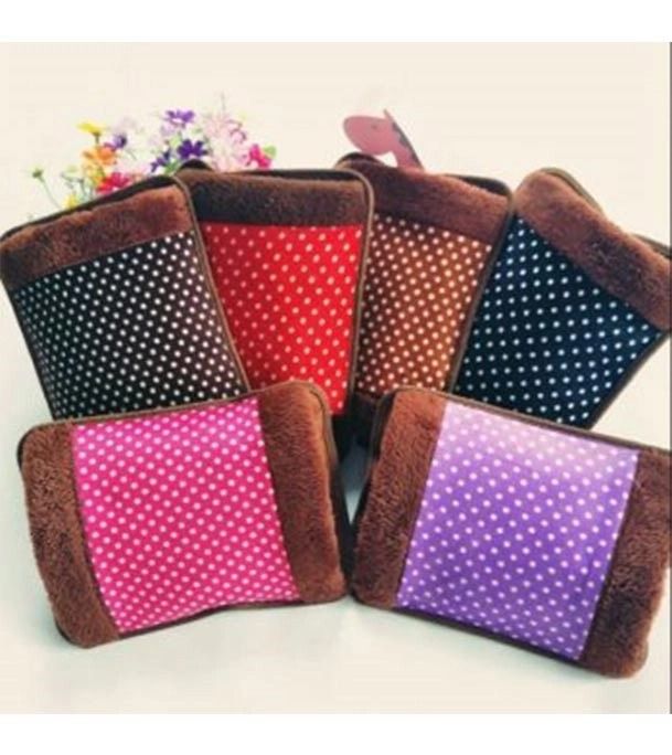 Electric Hot Water bag Heat Pad (Heat Bag) For Pain Relief  velvet cloth type also used for hand warmer – Multicolour View Gallery - Pakistan