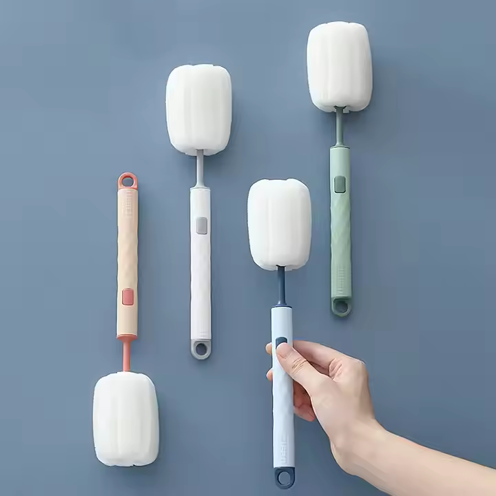 Long Handle Cup Cleaner Brush - Sponge Bottle Cleaner Brush for Cups, Water Bottles ( Random Color) View Gallery - Pakistan