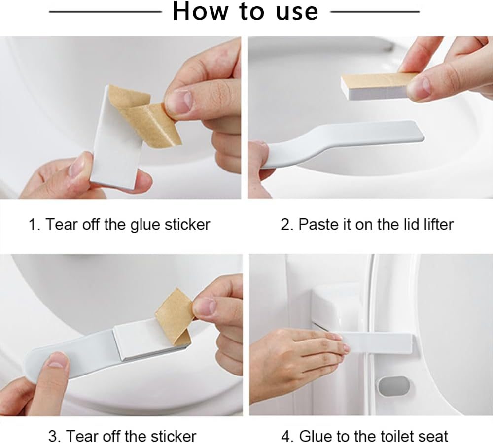 Pack of 03 Toilet Seat Lifter Handle for Home, Office, Hotel (Random Color) View Gallery - Pakistan