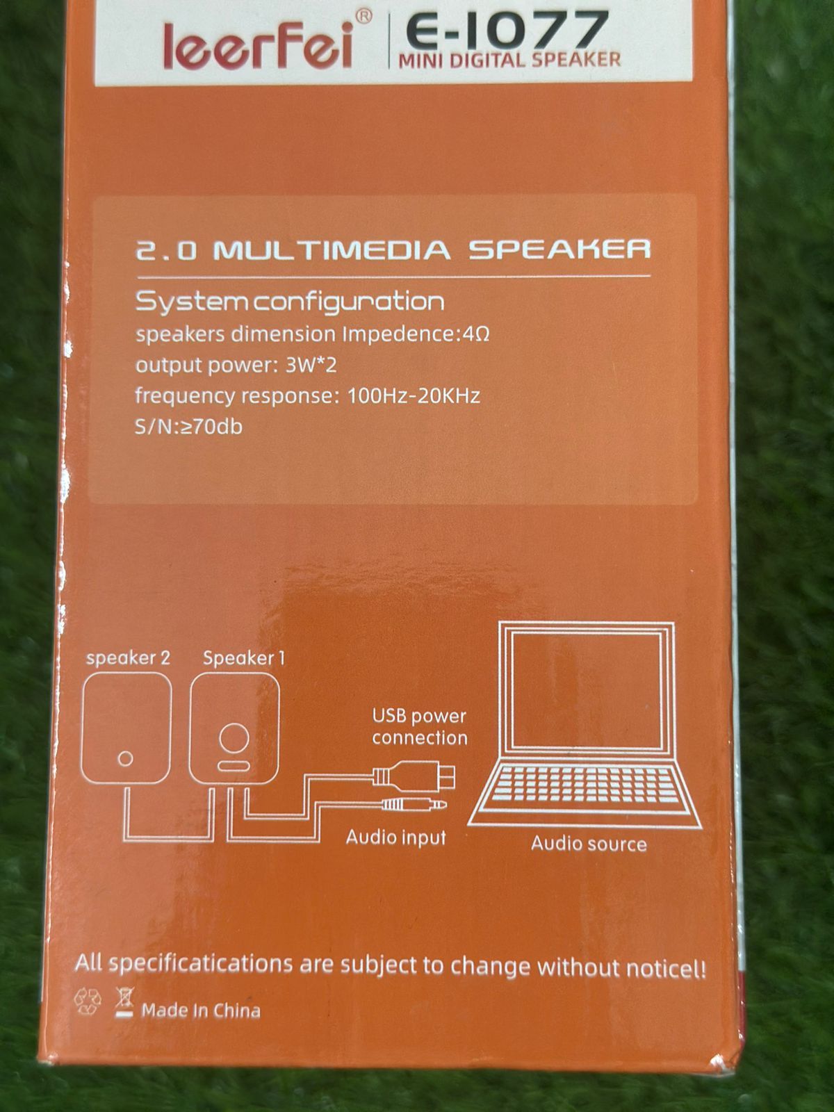 Leerfei Mini Digital Speaker | Leerfei E-1077 Speaker | Best Quality Speaker | Best Portable Speaker ( Black ) View Gallery - Pakistan