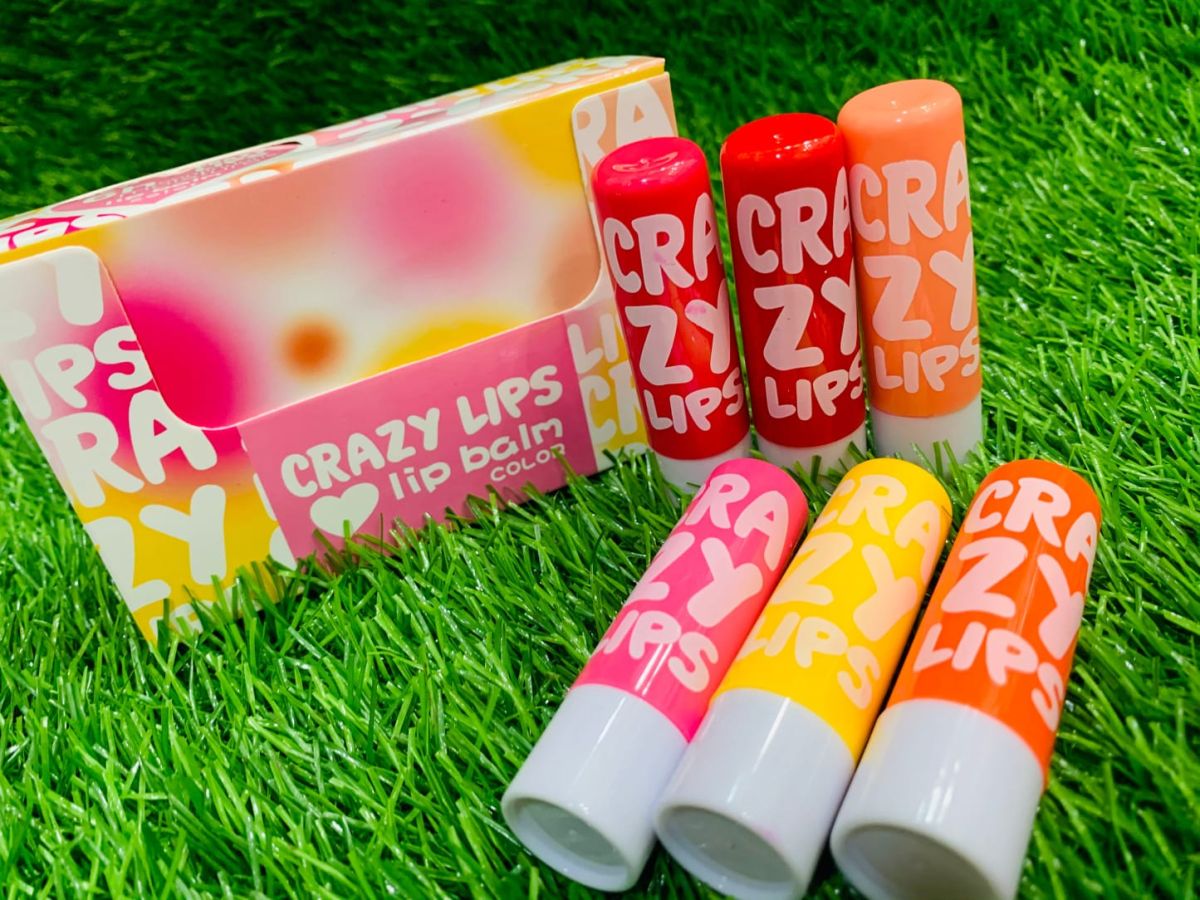 Pack of 3 Crazy Tinted Lip Balm, Magic Chapstick Hydrated &amp;amp; Moisturizing Lip Balm (Random Color)