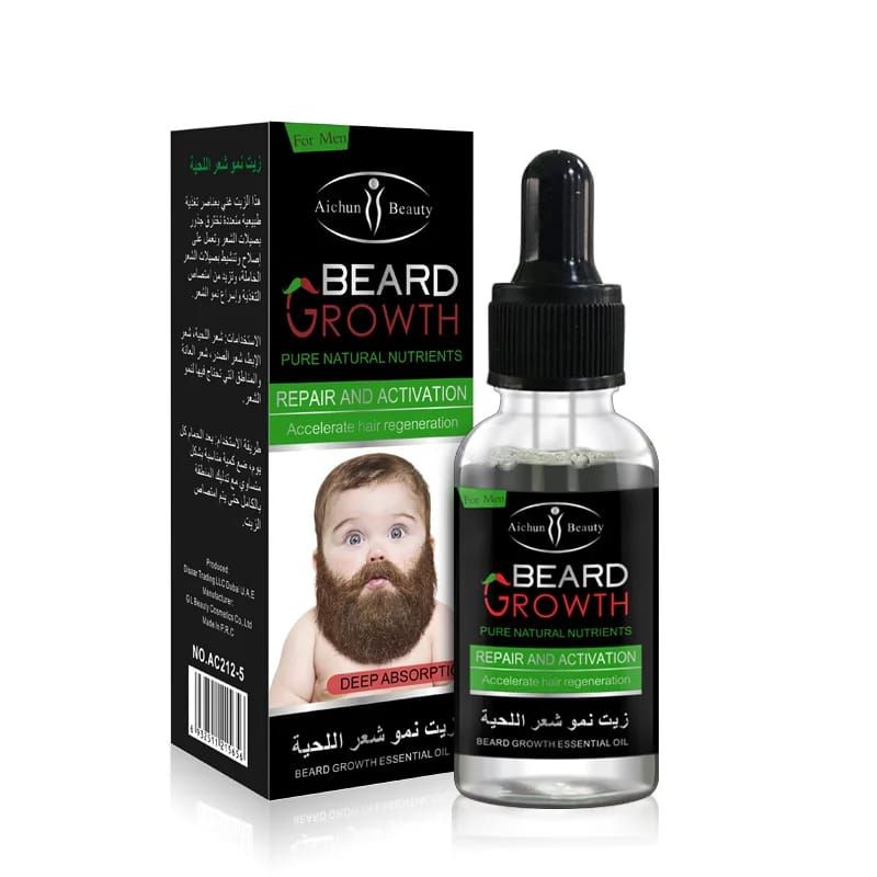 Aichun Beauty Organic Men Beard Growth Oil Concave Naturals Beard Oil 35 ML View Gallery - Pakistan