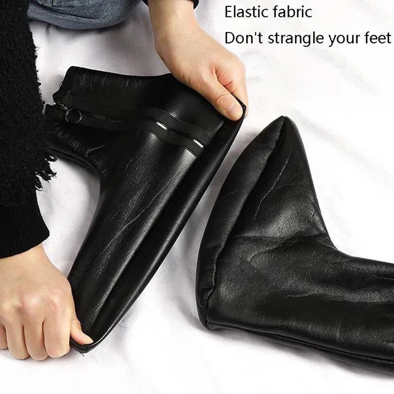 Unisex Winter Warm Artificial Leather Thermal Boat Slipper Indoor Home Soft Non-Slip Socks Men Women Breathable Comfortable Socks | Unisex Woolen Thermal Socks View Gallery - Pakistan