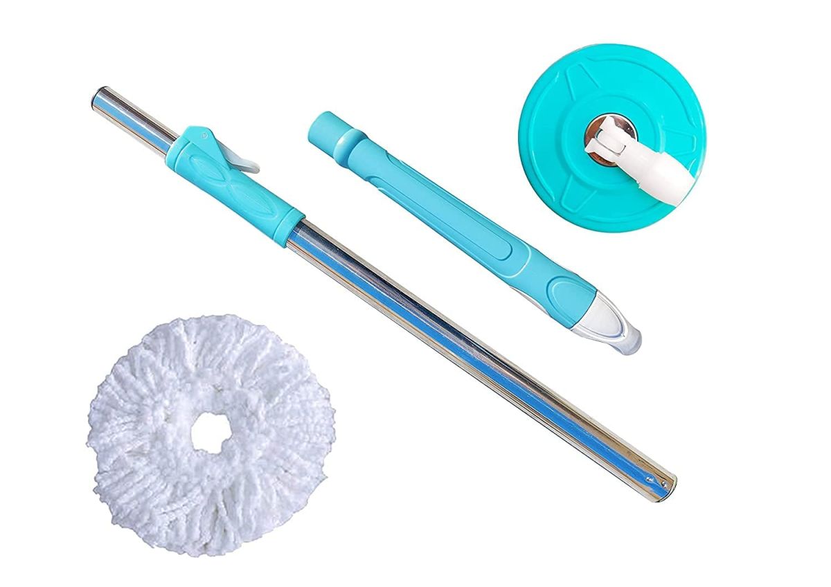 360 Degree Rotating Spin Mop - Original Replacement Parts for Home, Kitchen &amp; Bathroom Cleaning spin mop  ( Random Color ) View Gallery - Pakistan