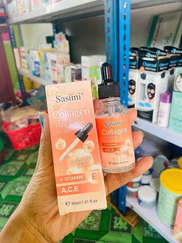 Sasimi Collegen Face Serum High Quality Collagen &amp; Vitamin E Face Serum Helpfull For Fade Sun Spots View Gallery - Pakistan