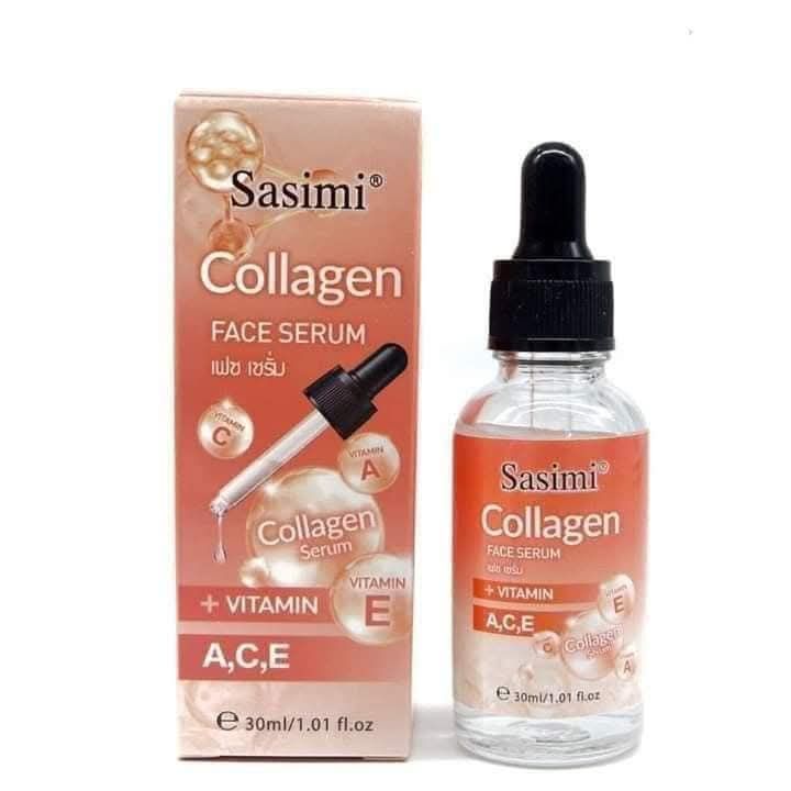 Sasimi Collegen Face Serum High Quality Collagen &amp; Vitamin E Face Serum Helpfull For Fade Sun Spots View Gallery - Pakistan