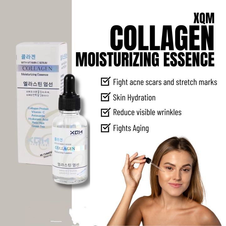 XQM Collagen Moisturizing Face Serum for face Xqm Intensively Nourishes With Vitamin C Serum View Gallery - Pakistan