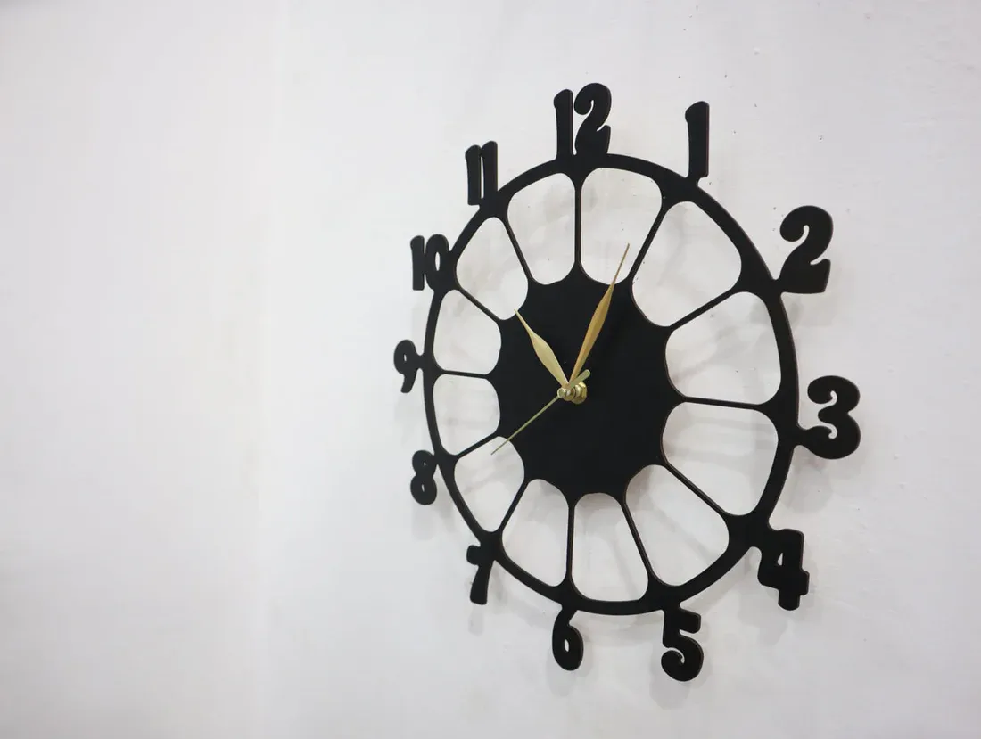 Retro Design 3D Wooden wall clock for Living Room Retro Decor Wall Clock View Gallery - Pakistan