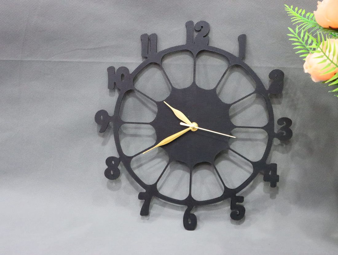 Retro Design 3D Wooden wall clock for Living Room Retro Decor Wall Clock View Gallery - Pakistan