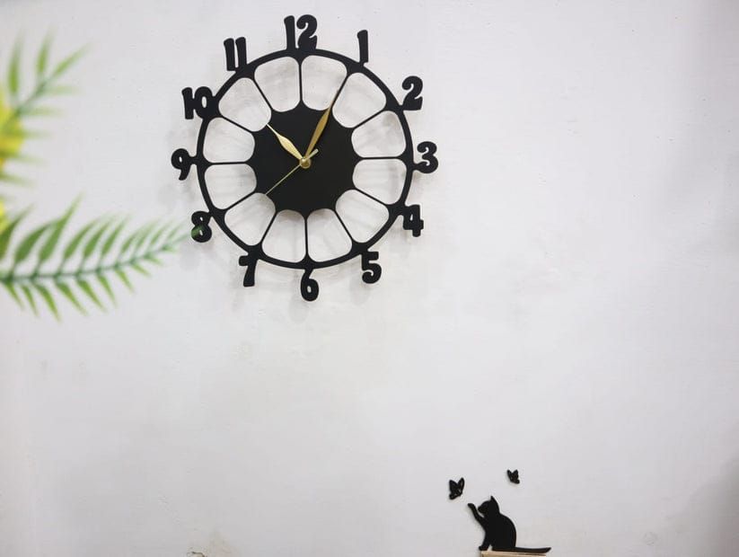 Retro Design 3D Wooden wall clock for Living Room Retro Decor Wall Clock View Gallery - Pakistan