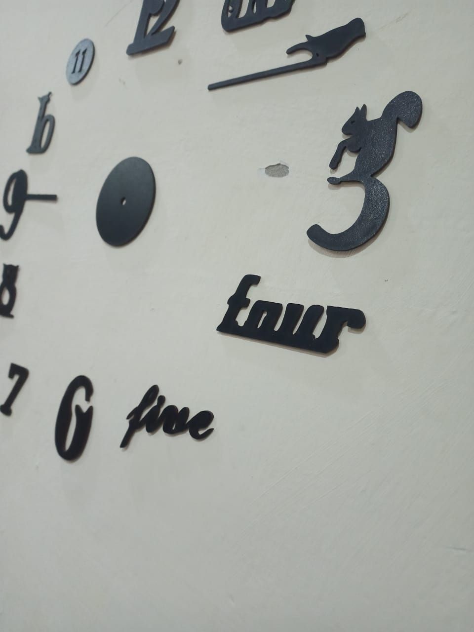 Decorative 3D Clock / DIY Clock Creative 3D Wooden wall clock for Home Decor View Gallery - Pakistan