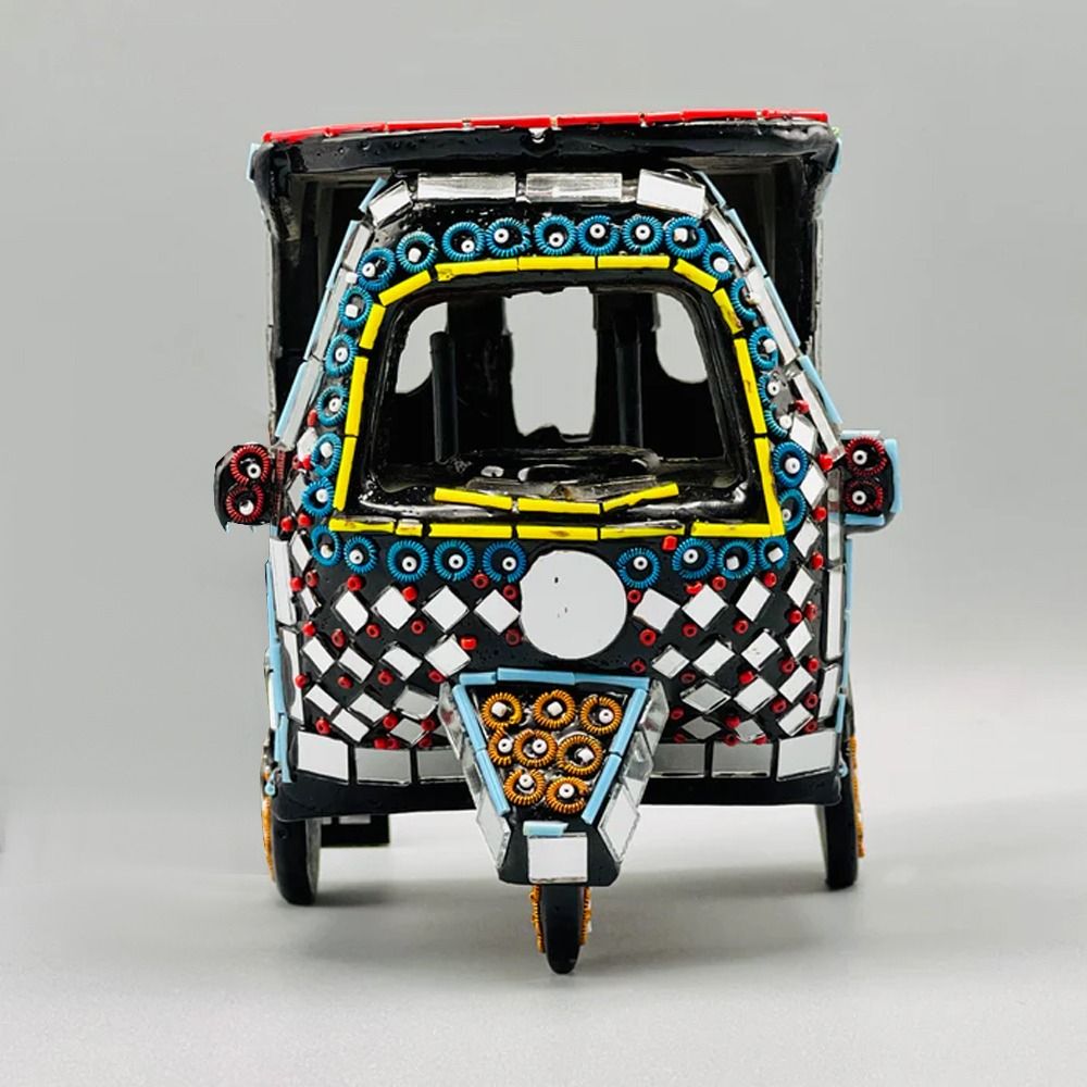 RIKSHAW ART GLASS WORK RIKSHAW Colorful  Art Antique Decoration Items.For Home Office View Gallery - Pakistan