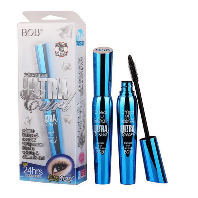 Waterproof BOB 3D Effect Ultra Curl Eye Mascara | Waterproof, Long-lasting, Eyelash Lengthening &amp;amp; Thick Curling | Best Quality Mascara ( 1 pcs Black )