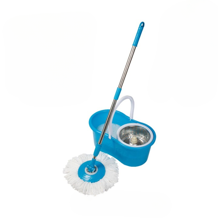 Spin Mop - Easy Spin Magical Mop Set [Steel Bucket] - 360 Degree Microfiber Mop Head Home Clean Tools Microfiber(Steel Bucket) View Gallery - Pakistan