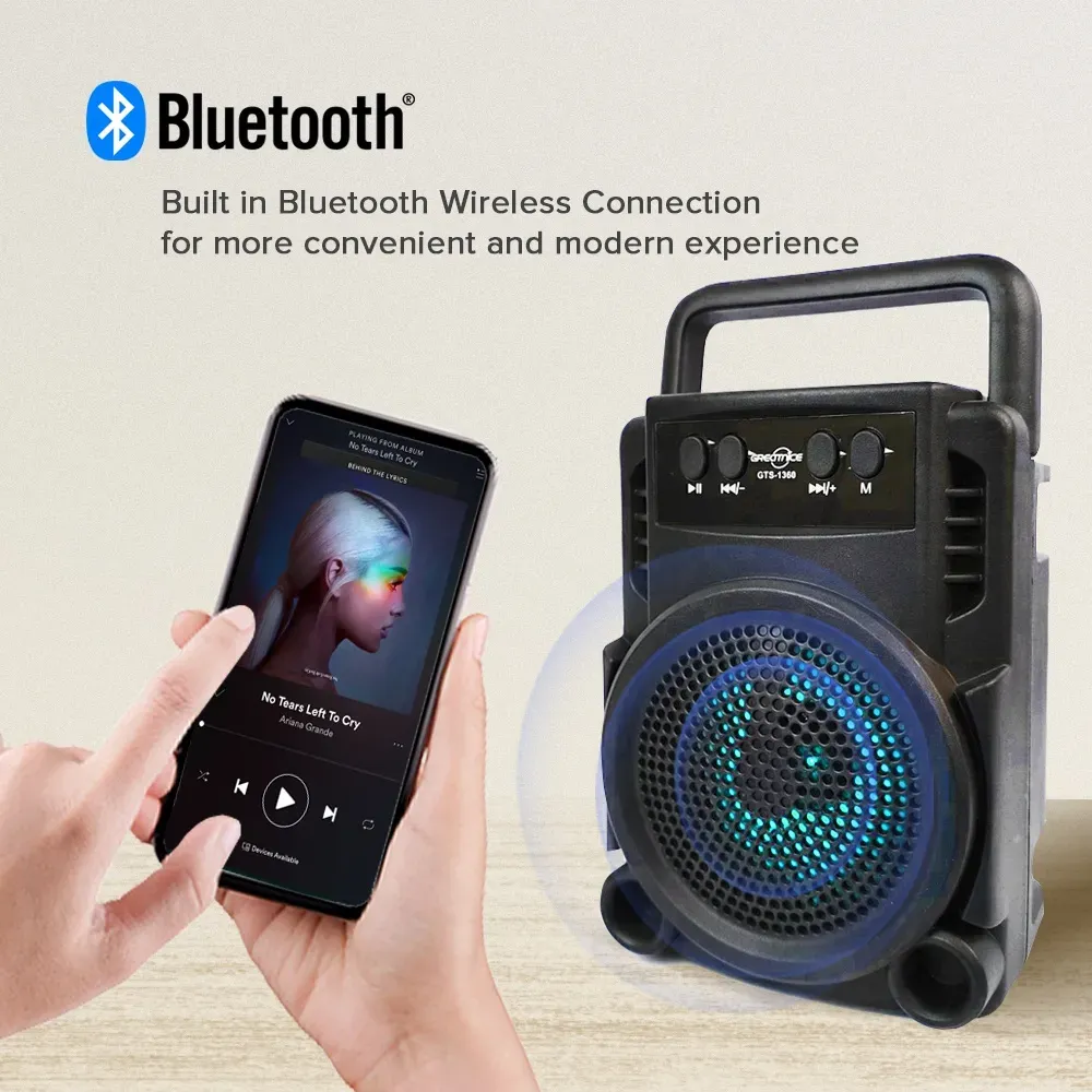 GTS-1360 Wireless Speaker Bluetooth Rechargeable Speaker Portable Wireless Mini 3 Inch Mini Bt Speaker