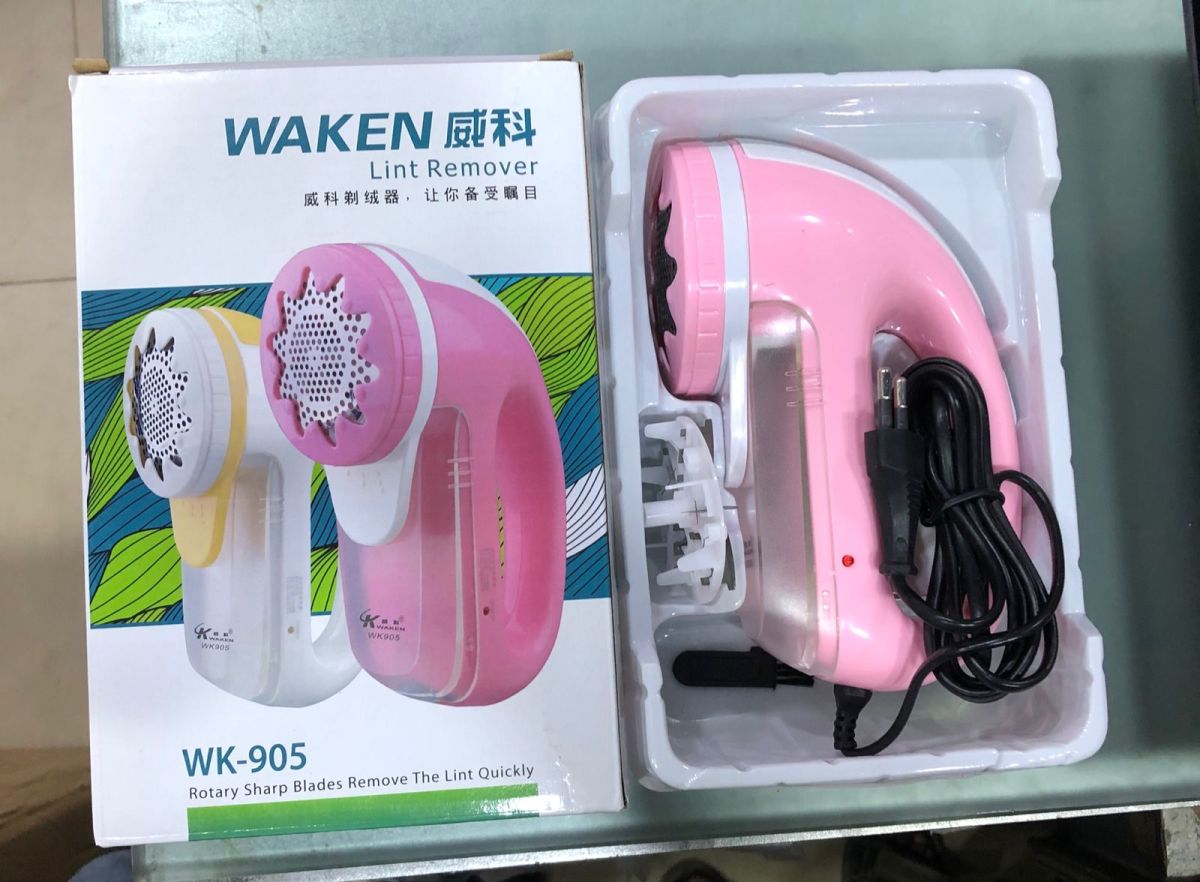 Waken WK-905 Portable Lint Remover Rechargeable With Extra Blade USB Portable Clothes Shaver for Fluff Pilling Fabric Shaver Lint Remover View Gallery - Pakistan