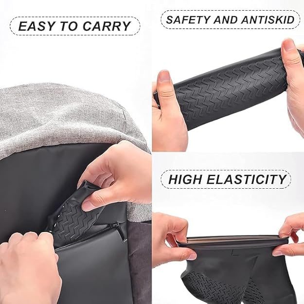 (pair) Waterproof Shoe Covers - Reusable Silicone Shoes Covers for Rain (random color) View Gallery - Pakistan