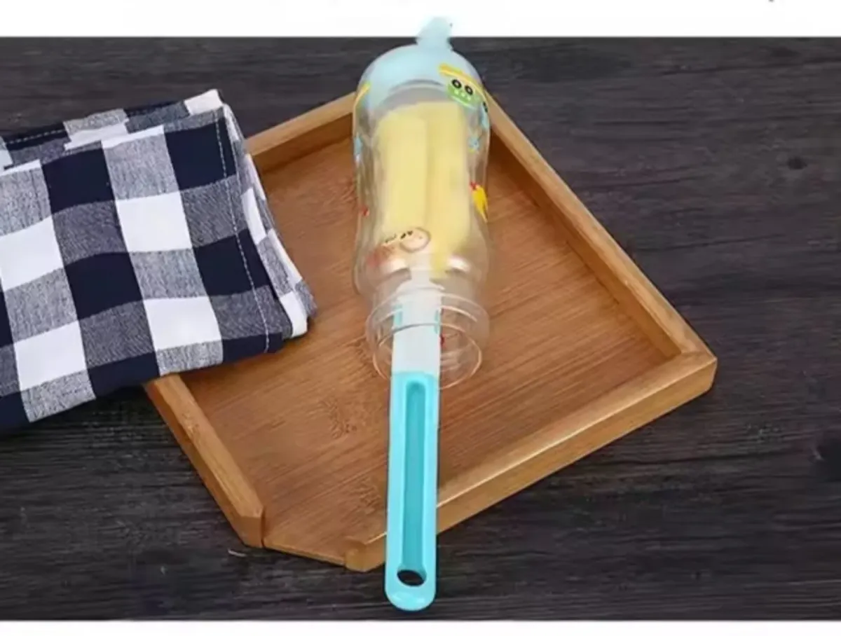 (pack of 3 )Baby Bottle and Teath Brush Set with Changeable Endings – Bottle, Sponge, Straw, and Pacifier (random color View Gallery - Pakistan