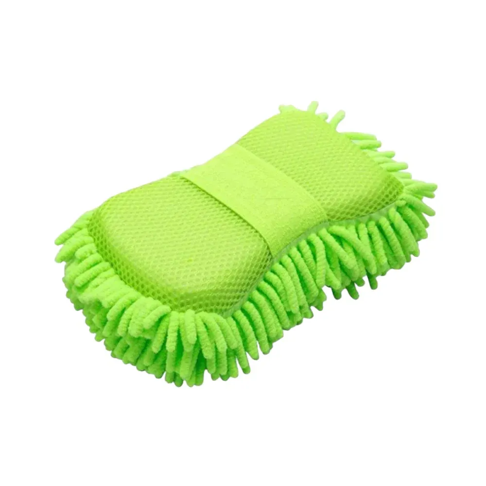 Microfiber Sponge Pad with Grip Handle Multipurpose Microfibre Wash &amp; Dry Cleaning Sponge, 1 Piece - Random Color View Gallery - Pakistan