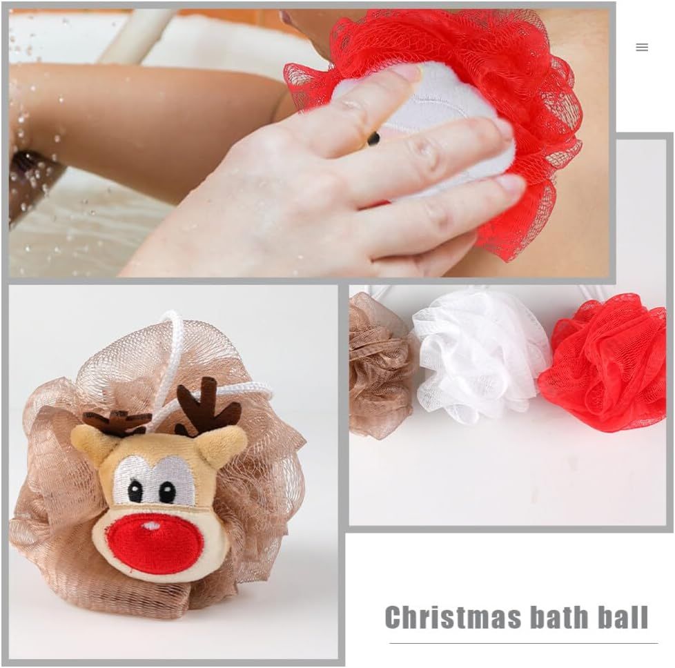 Kids Bath Sponge Ball - Bath Loofah Mesh Pouf Shower Exfoliator Scrubber Bath Foaming Ball Loofah with Soft Toy (random character ) View Gallery - Pakistan