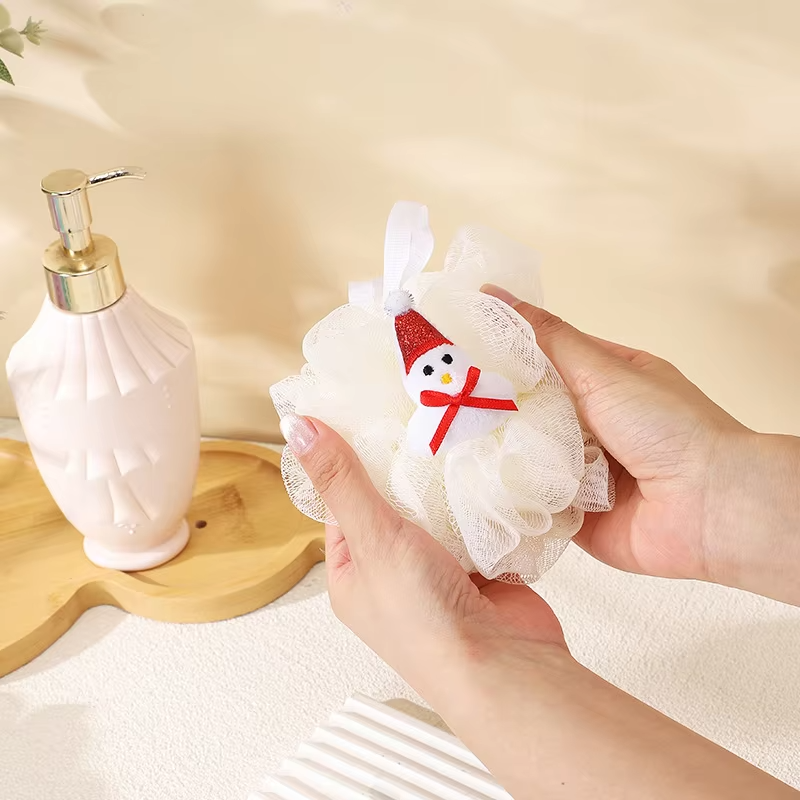 Kids Bath Sponge Ball - Bath Loofah Mesh Pouf Shower Exfoliator Scrubber Bath Foaming Ball Loofah with Soft Toy (random character ) View Gallery - Pakistan
