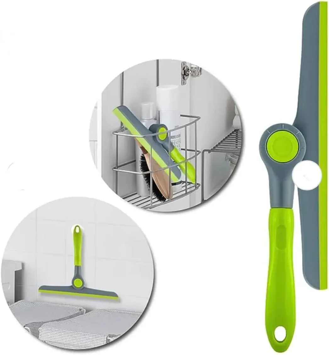 Foldable Wiper with Lock – Multipurpose Window &amp; Mirror Squeegee Tool(random color) View Gallery - Pakistan