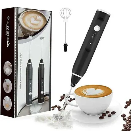Rechargeable Electric Coffee Mixer Egg Beater Quick Frothing Action