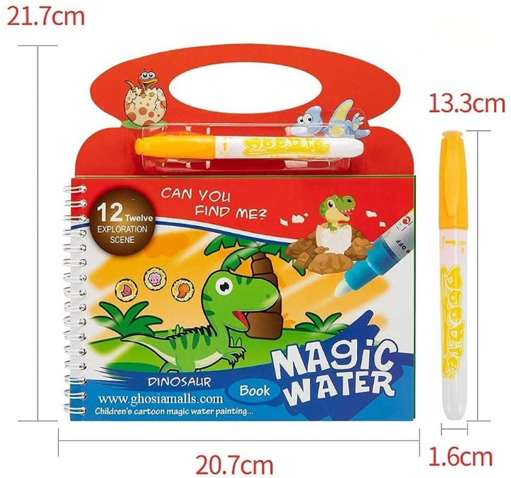 New Magic Water Book Painting Drawing Coloring Board Book Magic Water Pen (random book ) View Gallery - Pakistan