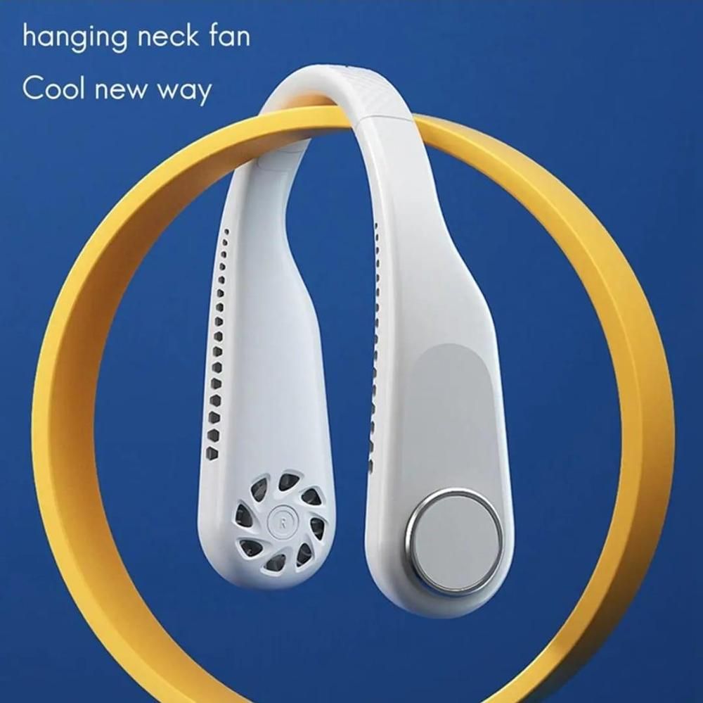 SurroundFan New Portable Bladeless Neck Fan – Foldable, Hands-Free Cooling for Travel &amp; Sports ( Random Color ) View Gallery - Pakistan