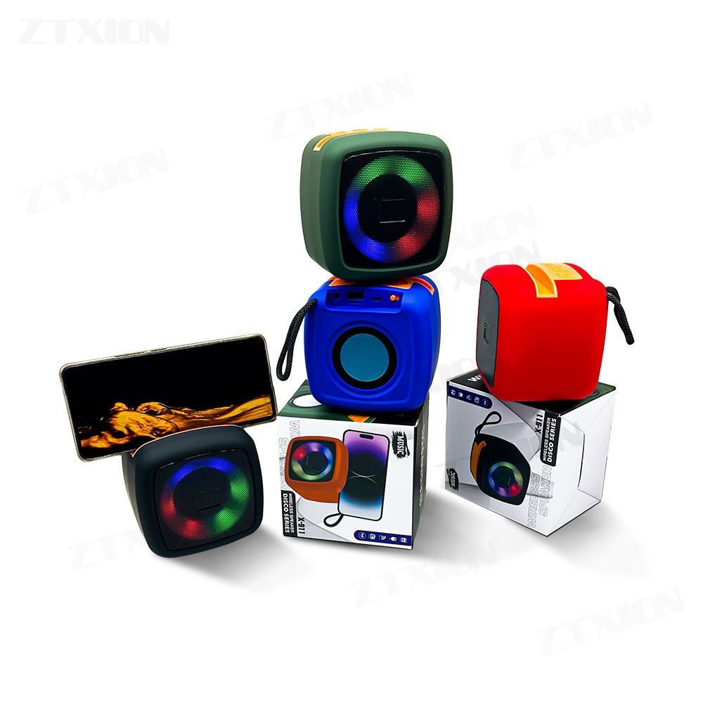 X-911 Wireless Portable Rechargeable Mini Blutooth Speaker With LED Lights And Best For Indoor, Outdoors (Random Color) View Gallery - Pakistan