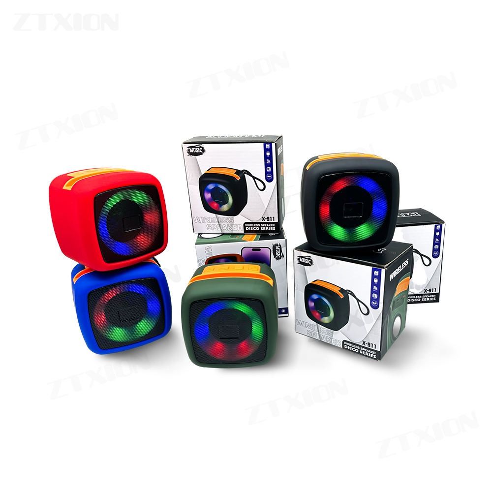 X-911 Wireless Portable Rechargeable Mini Blutooth Speaker With LED Lights And Best For Indoor, Outdoors (Random Color) View Gallery - Pakistan