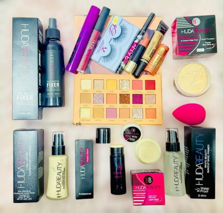 14-in-1 Huda Beauty Makeup Bundle perfect for all your beauty View Gallery - Pakistan