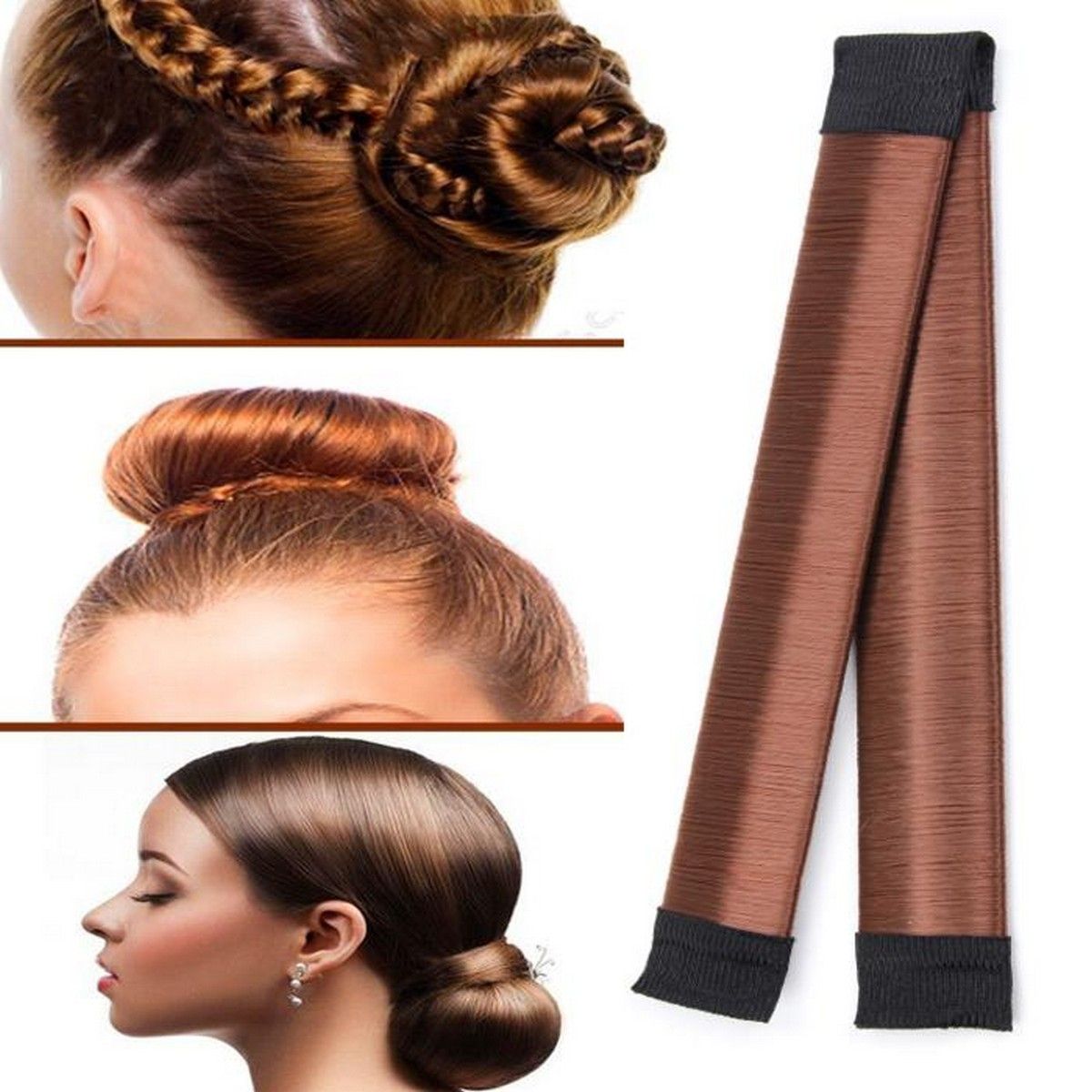 beautiful  French Braid Hair Ladies Bun Making Tool / Hair Styling French Twist Magic Bun Hair Maker View Gallery - Pakistan