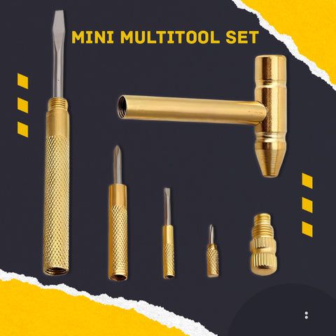 5 in1 Multifunction Mini Craft Strong Hammer and Screwdriver Hand Tools Set View Gallery - Pakistan