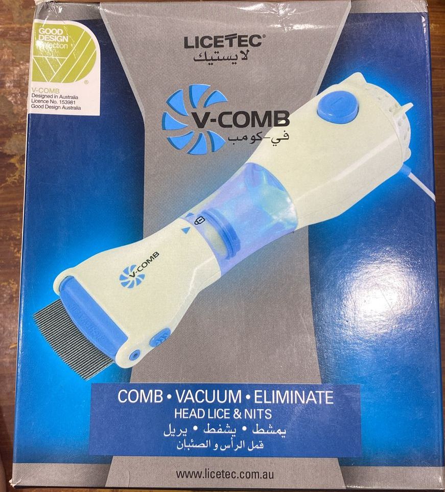 Electric Anti Lice V Comb Machine Smart, Compact and Sleek Design  (with box) View Gallery - Pakistan