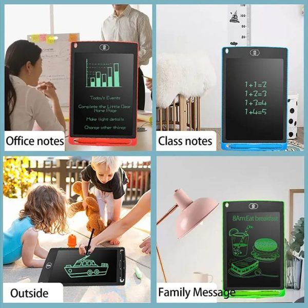 Writing Pad LCD Tablet For Kid Digital Drawing Pad – Erasable Writing Board – Writing Pad (Random Color) View Gallery - Pakistan