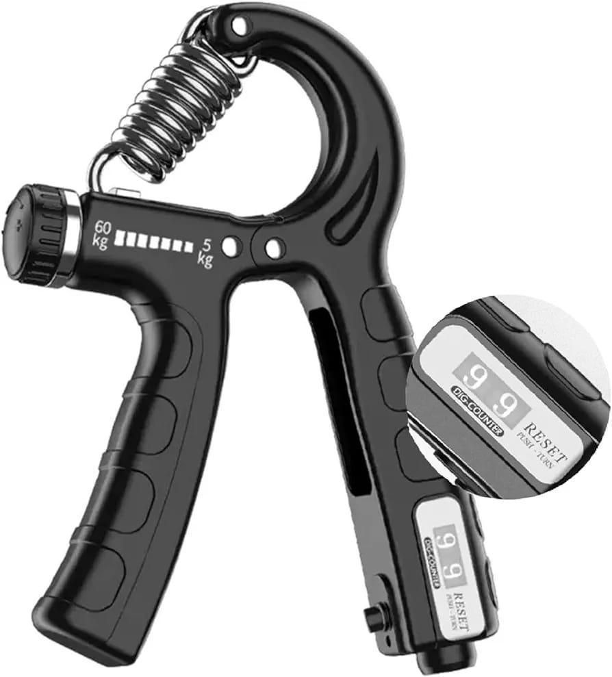Hand Grip Strengthener Adjustable Resistance Wrist Strengthener Forearm Gripper Hand Workout Strength Trainer with counter (Random colour) View Gallery - Pakistan