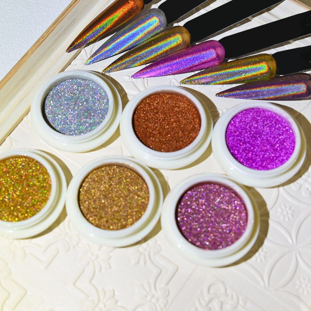Shimmer Glitter Eyeshadow Glitter Powder Set Face &amp;amp; Eye high Pigmented (Random Color))
