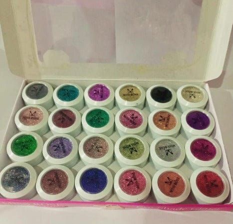 Shimmer Glitter Eyeshadow Glitter Powder Set Face &amp; Eye high Pigmented (Random Color)) View Gallery - Pakistan