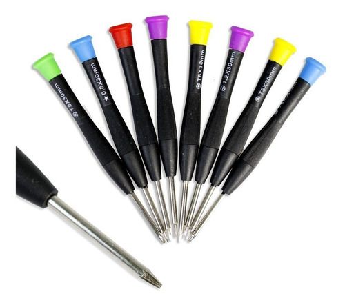 8 in 1 Screwdriver Set for mobile laptops and tablets repairing SH-6308A  (random color) View Gallery - Pakistan