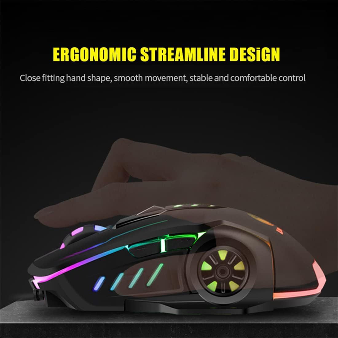 Gaming Glowing Mouse Backlit E-sports Colorful LED Light Mouse For Laptop PC Computer Gamer View Gallery - Pakistan