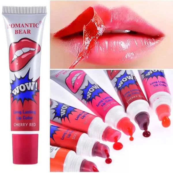 Pack Of 6 High Pigmented Lip Gloss Lipstick Tattoo Peel Off Durable Waterproof Tattoo Lip Gloss Easy Peel Off Lip Gloss View Gallery - Pakistan