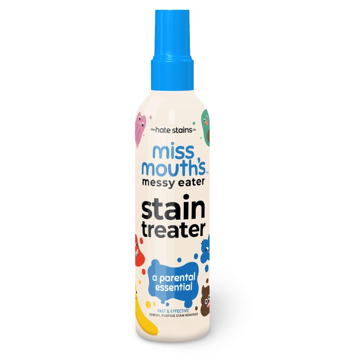 Miss Mouth's Messy Eater Stain Treater Spray - Stain Remover - Newborn &amp;amp; Baby Essentials - No Dry Cleaning Food, Grease, Coffee Off Laundry, Underwear, Fabric - 100ml (For every color)