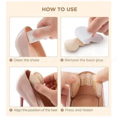 6 Pcs Women Insoles for Shoes High Heel Pad (random color) View Gallery - Pakistan
