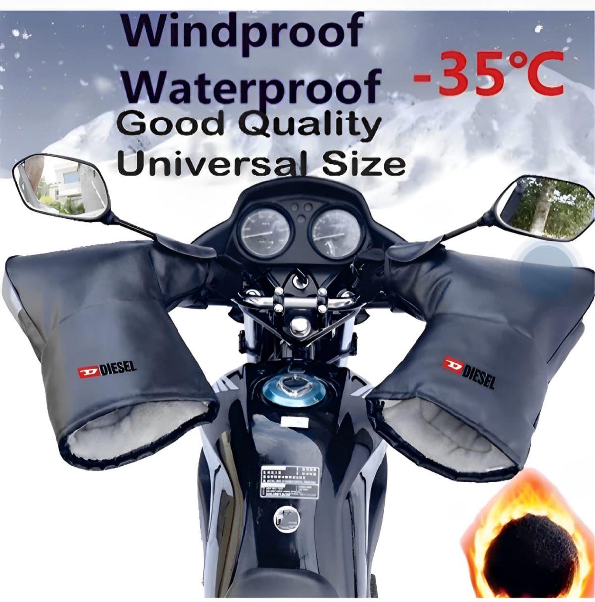 Pair Bike Rider Handle Gloves For Winter Special Quality Waterproof View Gallery - Pakistan