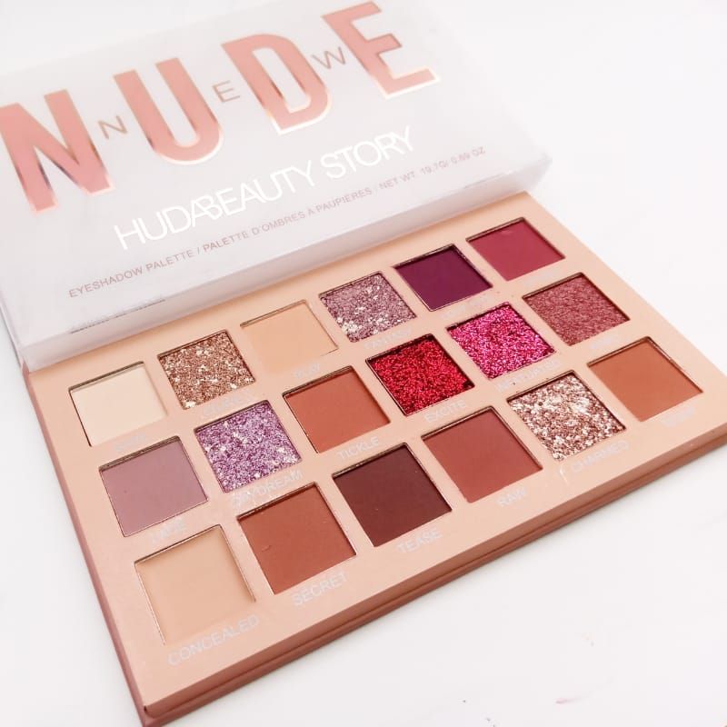 18 Shade Pearlescent Shimmer - Matte Waterproof NUDE Eyeshadow Palette View Gallery - Pakistan