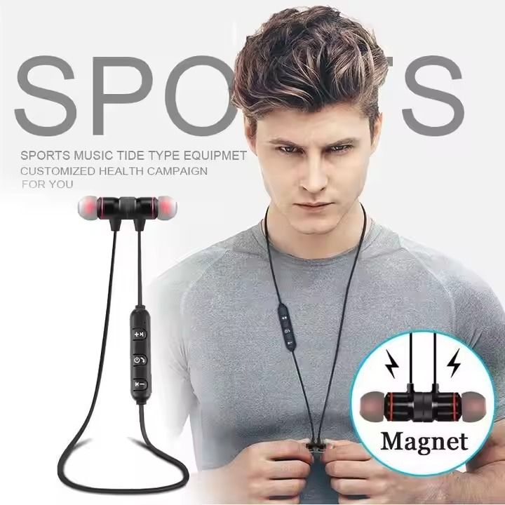 Sports Sound Stereo Wireless Bluetooth Headphones with Mic (random color) View Gallery - Pakistan