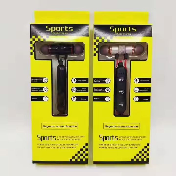 Sports Sound Stereo Wireless Bluetooth Headphones with Mic (random color) View Gallery - Pakistan