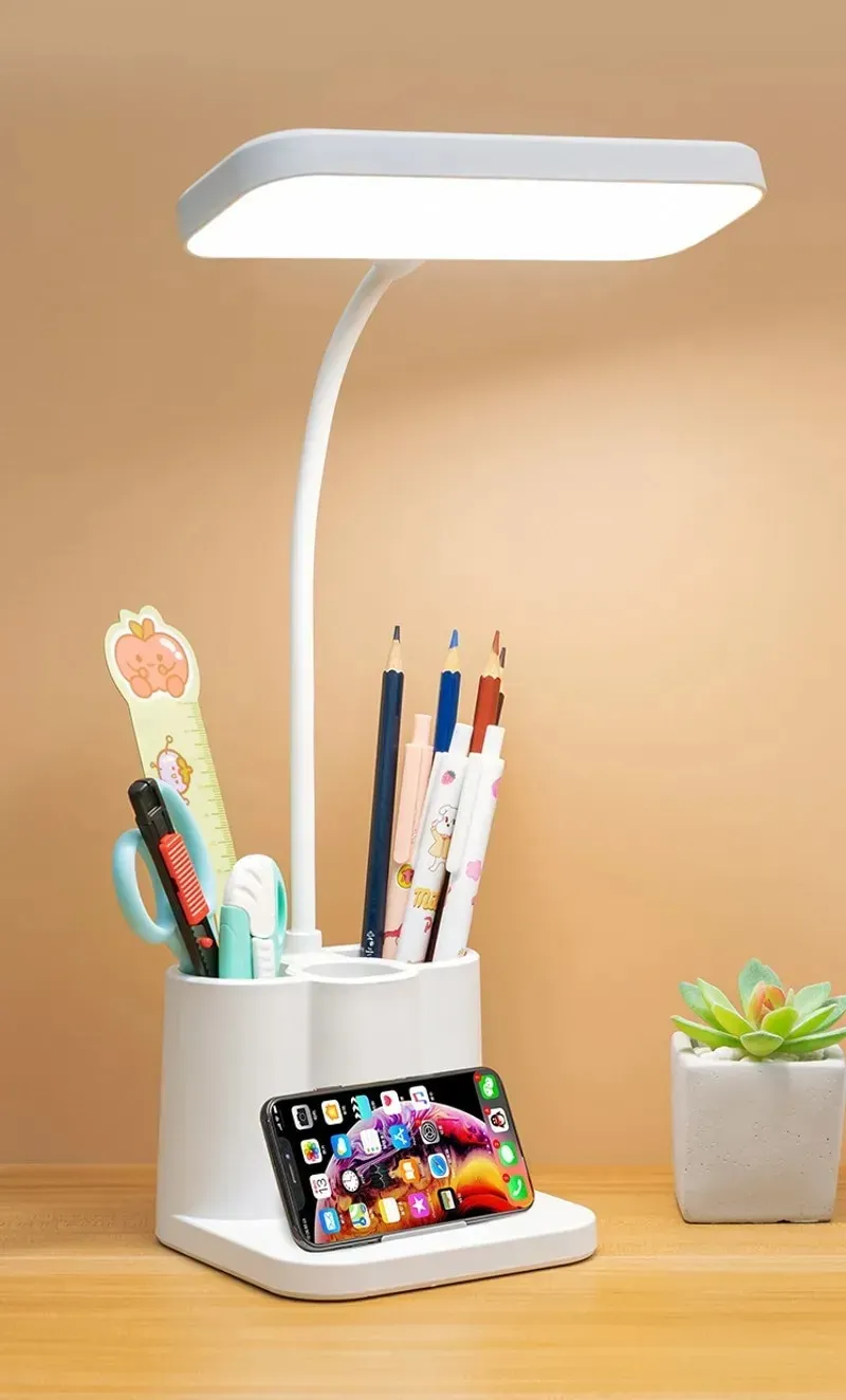 LED Learning Dormitory Bedroom Bedside Reading Night Light Table Lamp (qp-2209-B) View Gallery - Pakistan